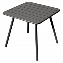 Table carrée 4 pieds LUXEMBOURG de Fermob, Réglisse