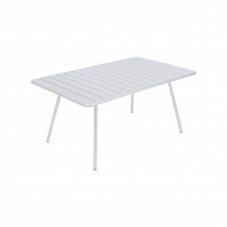 Table rectangulaire confort 6 LUXEMBOURG de Fermob, couleur blanc coton