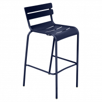 Chaise haute LUXEMBOURG de Fermob, Bleu abysse