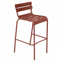 Chaise haute LUXEMBOURG de Fermob, Ocre rouge