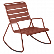Rocking Chair MONCEAU de Fermob, ocre rouge