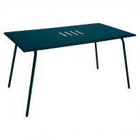 Table haute MONCEAU de Fermob, 146x80x74, bleu acapulco