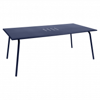 Table haute MONCEAU de Fermob, 194x94x74, Bleu abysse