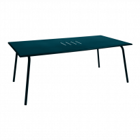Table haute MONCEAU de Fermob, 194x94x74, bleu acapulco