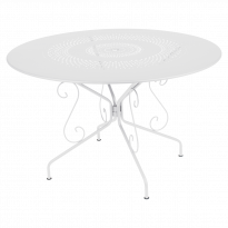 Table MONTMARTRE de Fermob D.117, Blanc Coton