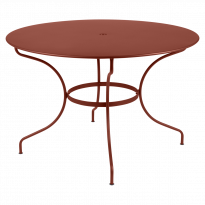 Table ronde OPÉRA + de Fermob, D. 117, Ocre rouge