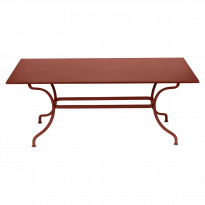 Table ROMANE 180 cm de Fermob, ocre rouge