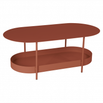 Table basse SALSA de Fermob, Ocre rouge