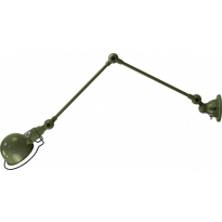 Applique SIGNAL SI331 réflecteur Ø10 de Jiledé avec 2 bras articulés, Vert olive