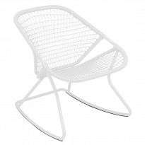 Rocking chair SIXTIES de Fermob, Blanc coton