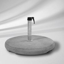 Socle béton Z de Glatz, avec tube de fixation Ø.48-55 mm, 90 Kg