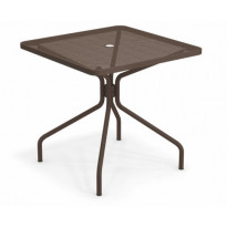 Table carrée CAMBI de Emu, 80 X 80 cm, Marron d