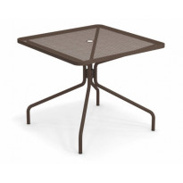 Table carrée CAMBI de Emu, 90 x 90 cm, Marron d