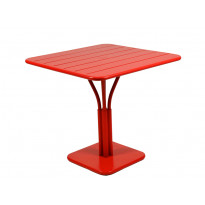 Table carrée LUXEMBOURG de Fermob, Coquelicot