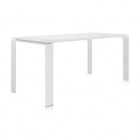 Table FOUR OUTDOOR 158 X 79 cm de Kartell, Blanc