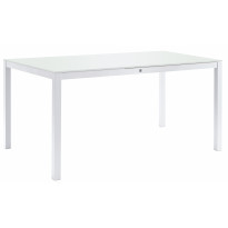 Table KWADRA avec dalle en verre de Sifas, blanc, 180 x 90