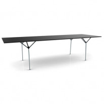 Table OFFICINA de Magis, 240 x 95 cm, Galvanisé / Acier verni noir