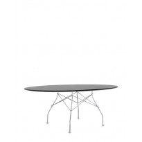 Table ovale GLOSSY de Kartell, Noir