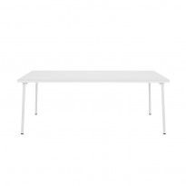 Table PATIO rectangulaire de Tolix, 200 x 100 cm, Blanc