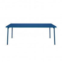 Table PATIO rectangulaire de Tolix, 200 x 100 cm, Bleu océan