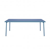 Table PATIO rectangulaire de Tolix, 200 x 100 cm, Bleu provence