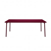 Table PATIO rectangulaire de Tolix, 200 x 100 cm, Bourgogne
