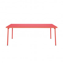 Table PATIO rectangulaire de Tolix, 200 x 100 cm, Corail