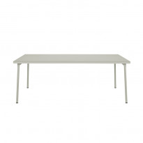 Table PATIO rectangulaire de Tolix, 200 x 100 cm, Gris soie