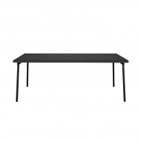 Table PATIO rectangulaire de Tolix, 200 x 100 cm, Noir