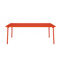 Table PATIO rectangulaire de Tolix, 200 x 100 cm, Poivron