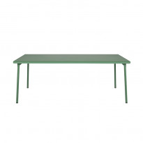 Table PATIO rectangulaire de Tolix, 200 x 100 cm, Romarin