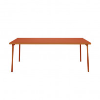 Table PATIO rectangulaire de Tolix, 200 x 100 cm, Terracotta