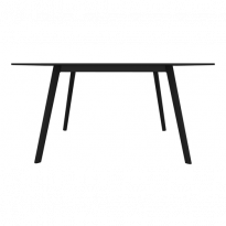 Table PILO de Magis, 160 x 85 cm, Piétement verni noir / Plateau noir