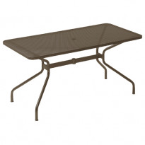 Table rectangulaire CAMBI de Emu, 140 x 80 cm, Marron d