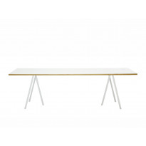 Table rectangulaire LOOP STAND de Hay, Blanc, L.160 x P.77.5 x H.74