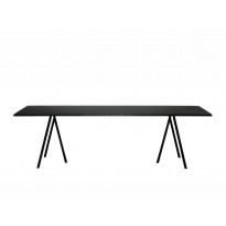 Table rectangulaire LOOP STAND de Hay, Noir-L.180 x P.87.5 x H.74