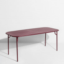 Table rectangulaire WEEK-END de Petite Friture, 180x85x75, Bordeaux