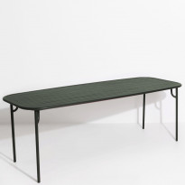 Table rectangulaire WEEK-END de Petite Friture, 220 x 85 x 75, Vert Bouteille