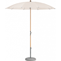 Parasol rond ALEXO® avec volant de Glatz, D. 200, 453 Vanilla