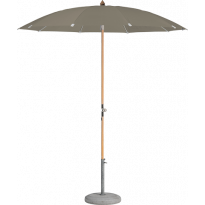 Parasol rond ALEXO® avec volant de Glatz, D. 200, 461 Taupe