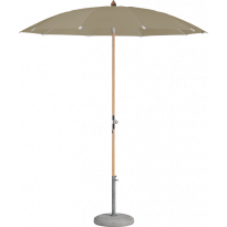 Parasol rond ALEXO® avec volant de Glatz, D. 200, 476 Cinnamon