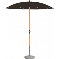 Parasol rond ALEXO® avec volant de Glatz, D. 220, 408 Black