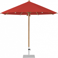 Parasol TEAKWOOD de Glatz, Rond, D.350 cm, 403 Carmine