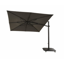 Housse de parasol - avec fermeture éclair - pour parasol déporté 250x250 cm  - gris foncé