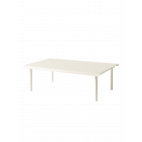 Table basse PATIO de Tolix, 70 x 110 cm, Blanc perlé