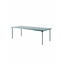 Table de jardin PATIO rectangulaire de Tolix, 240 x 100 cm, Vert mousse