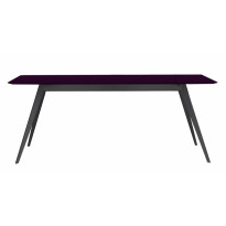 Table AISE rectangulaire de Treku, 170x90x75, Prune