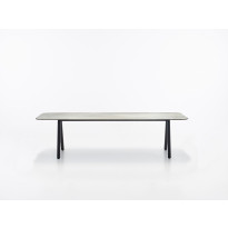 Table de repas extérieur KODO 210 x 100 de Vincent Sheppard, Structure aluminium, Plateau céramique