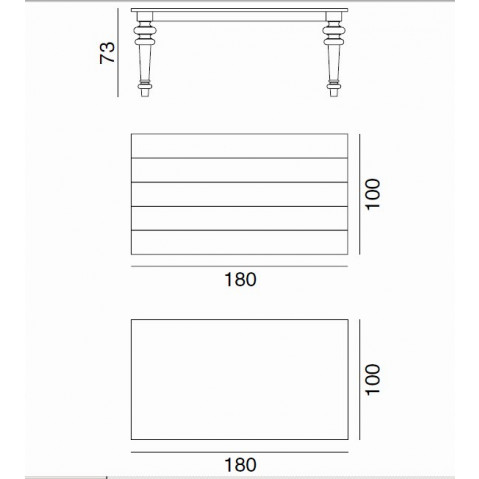 Table GRAY de Gervasoni plateau noyer et pieds chêne gris 180 cm 34 LG