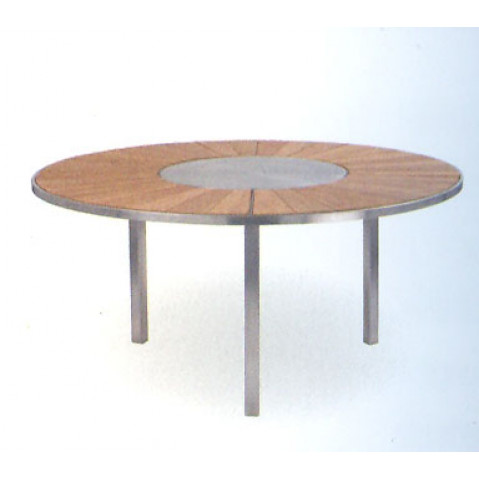 Table O-Zon 160 Teck/Inox